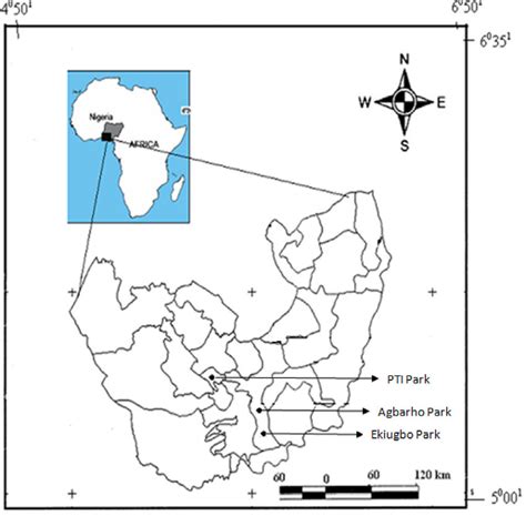 Map Of The Study Area Showing Sample Sites Download Scientific Diagram