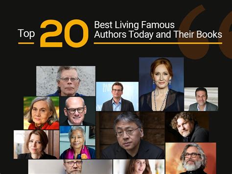 Top 20 Best Living Famous Authors Today And Their Books Dissertation