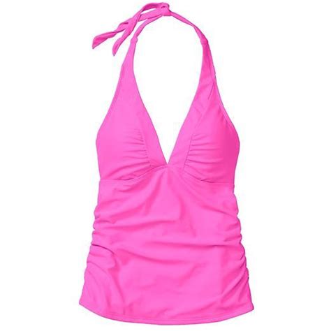 Athleta Nwt Shirrendipity Hot Pink Halter Tankini Swimsuit Top S M L Ebay