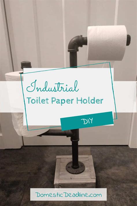 Our toilet paper bars are a convenient place to place your paper roll and also give the bathroom a stylish pop. Industrial Toilet Paper Holder Pin 2 | Domestic Deadline