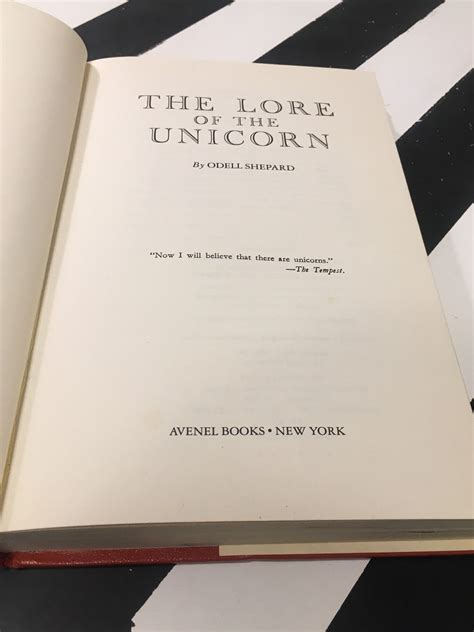 The Lore Of The Unicorn By Odell Shepard 1982 Hardcover Book