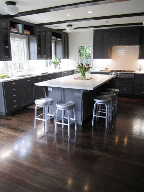 Grey Hardwood Floors In Kitchen Elyse Lewandowski