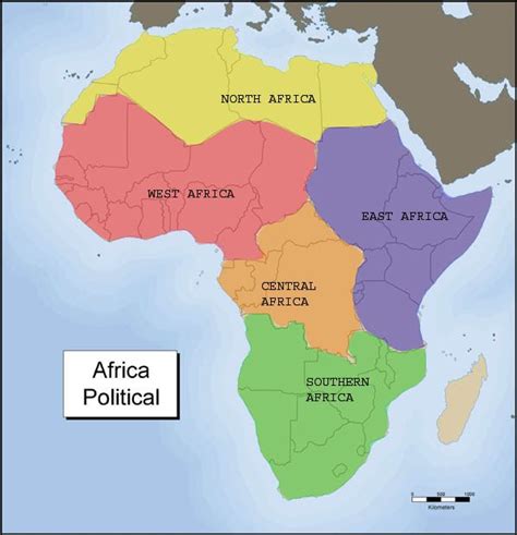 Regions In Africa Map Map Of Africa