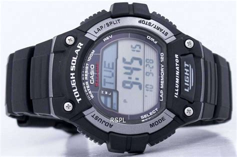 Casio pro trek solar watches. Casio Digital Tough Solar 5 Alarms W-S220-1AVDF Mens Watch