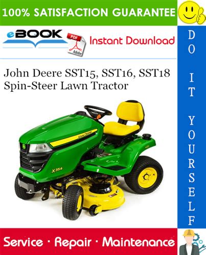 John Deere Sst15 Sst16 Sst18 Spin Steer Lawn Tractor Technical Manual