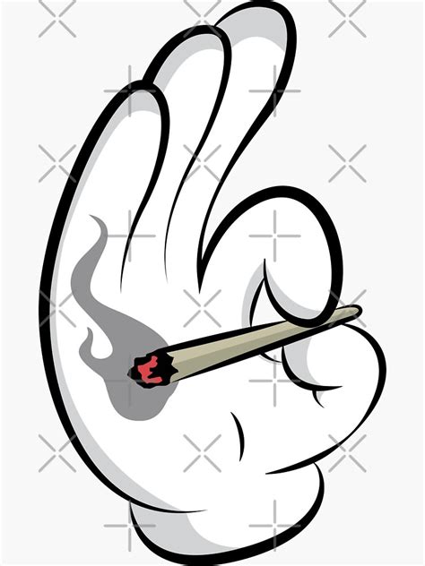 Puff Puff Pass Hand Sticker For Sale By Flothwest Redbubble
