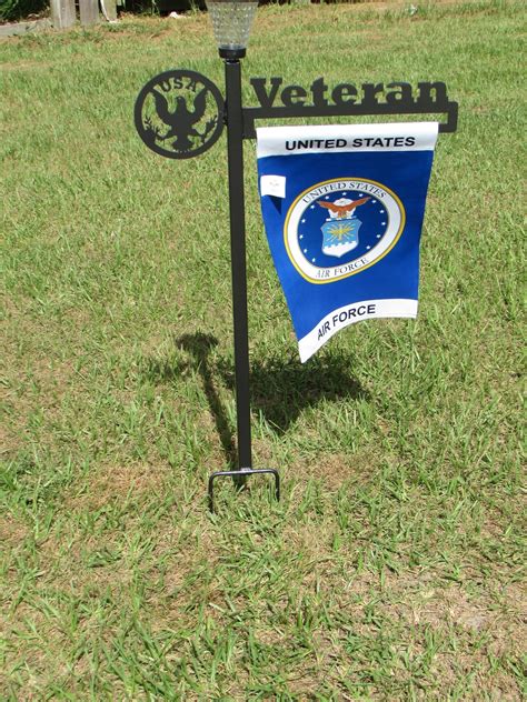 Military Yard Decor Flag Stand Garden Flag Military Flag And Stand