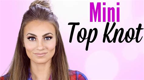How To Top Knot Half Down Hairstyle Tutorial Quick
