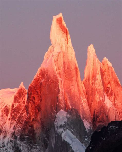 Pn Los Glaciares Cerro Torre At Sunrise The World In Images