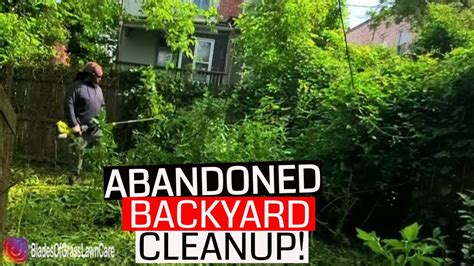 Abandoned Property Overgrown Lawn Gets Mowed Its Oddly Satisfying