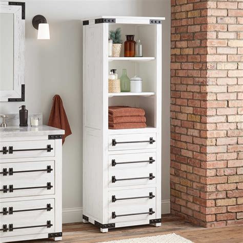 Our bathroom storage collection organizes your essentials, so everyone can calmly find what they are looking for even during the ikea's versatile selection features options for bathrooms of every size and design including everything from linen cabinets to shelf units, storage mirrors to bathroom carts. 24" Bonner Bathroom Linen Storage Cabinet In Pine ...