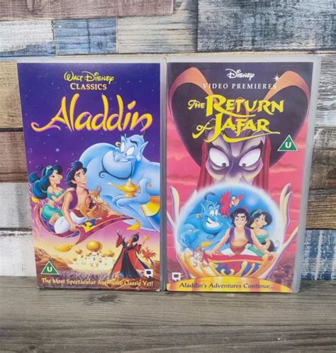 Walt Disney Aladdin The Return Of Jafar X Vhs Video Cassette Tape Bundle Picclick