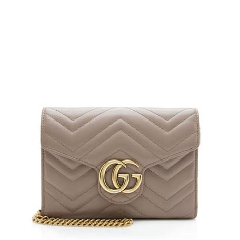Gucci Matelasse Leather Gg Marmont Flap Mini Bag