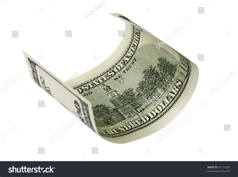 Hundred Dollar Banknoteisolated On White Clipping Stock Photo 56111638