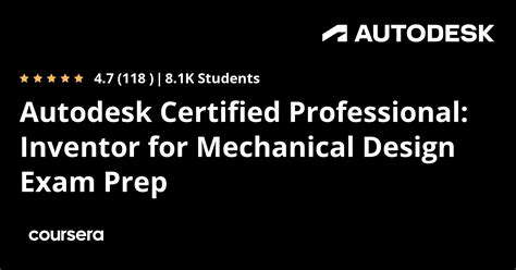 Autodesk Certified Professional Inventor For Mechanical Design Exam
