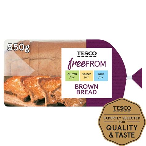 Tesco Free From Brown Bread 550g Tesco Groceries