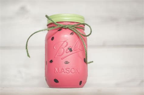 Make This Summer A Bit More Fun With 15 Watermelon Inspired Diy Projects Gold Glitter Mason Jar