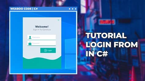 How To Design Modern Login Form In Visual Studio In T