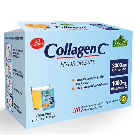 Buy Alfa Vitamins Collagen C Hydrolysate With Vitamin C Powder