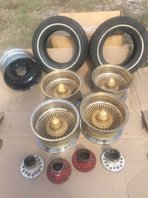 Gold 13x7 Dayton Wire Wheels For Sale In Maxwell Tx Offerup