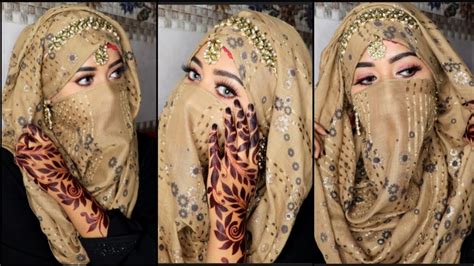 Wedding And Party Hijab Style With Niqab Hijab Style 2022 Beyouandbeauty Youtube