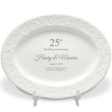 We get that gift finding can be. Lenox 25th Wedding Anniversary Personalized Oval Platter