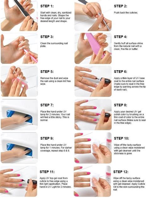 Uv Gel Nails Step By Guide New Items Manicure World Gel Nails Diy