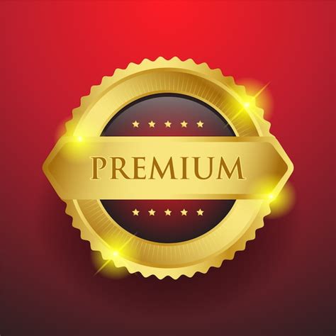 Premium Vector Gold Premium Label Or Badge Design
