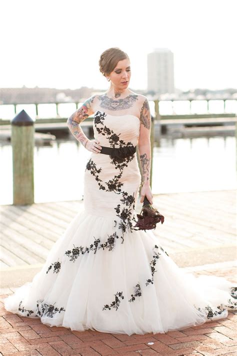 Love How The Tattoos Work Into The Dress In An Artistic Way Two