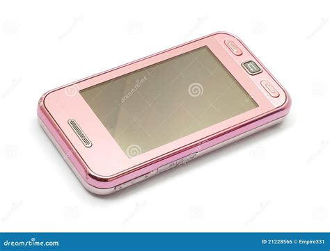 Pink Cellphone Stock Photo Image Of White Mobile Wireless 21228566