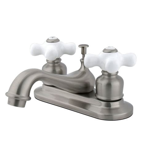 Kingston Brass Kb608px 4 Inch Centerset Lavatory Faucet Brushed Nickel