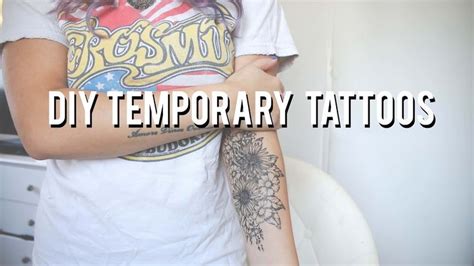 Easy Temporary Tattoos At Home Do It Yourself Diy Temporary
