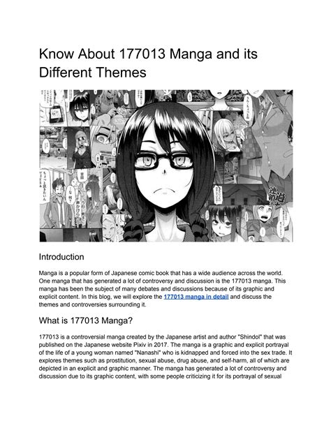 Know About 177013 Manga And Its Different Themes By Articles Reader Issuu