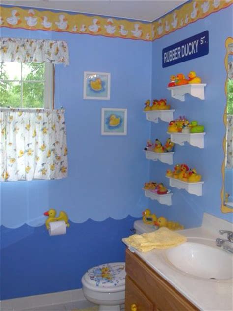 Duck shower curtain the use of duck shower curtain is an easy and quick way to add a striking impression and accessories and presence rubber duck in the bathroom incomplete if the rubber ducky themed bathroom did not bring the rubber duck in the. Rubber ducky bathroom with display shelves | duckies ...