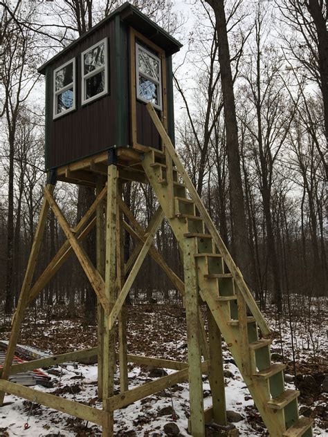 Elevated Deer Stand Completed This Year Deer Stand Tree Stands Hunting Deer Deer Hunting Stands
