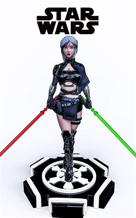 Cyborgr Girl Star Wars 3d Model 3d Printable Cgtrader