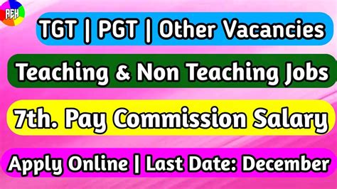 7th Pay Commission Salary Job Tgt Pgt Teaching And Non Teaching Recruitment 2023 Dps