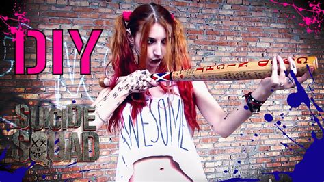 With my guide through video i will show you how to make harley quinn's baseball bat. DIY: Harley Quinn baseball bat + tricks (ft.bro) | suicide squad - YouTube