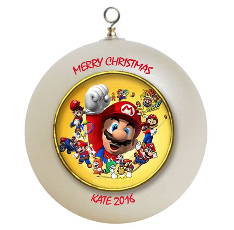 Personalized Super Mario Christmas Ornament T 2 Ornaments