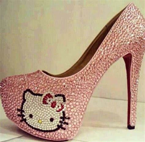 Pin By Quinn Drake On Take A Walk Hello Kitty Heels Hello Kitty Shoes Heels