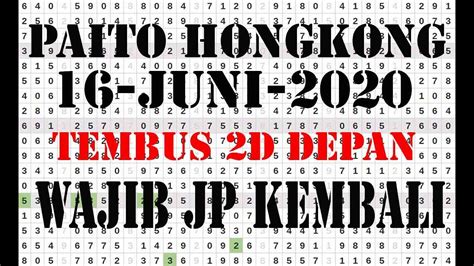 Attractive data keluaran hk mlm ini 2020 pictures from talikotang.club. PREDIKSI HONGKONG HARI INI | PAKAR PAITO PREDIKSI DATA HK 16 JUNI 2020 - YouTube