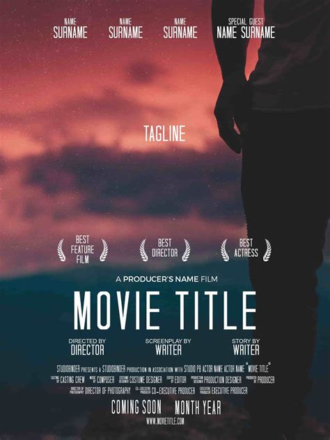 Movie Poster Credits Template
