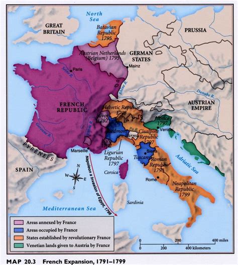 1791 1799 Expansion Of Revolutionary France