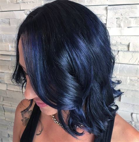19 Most Amazing Blue Black Hair Color Looks Of 2020 Blue Black Hair