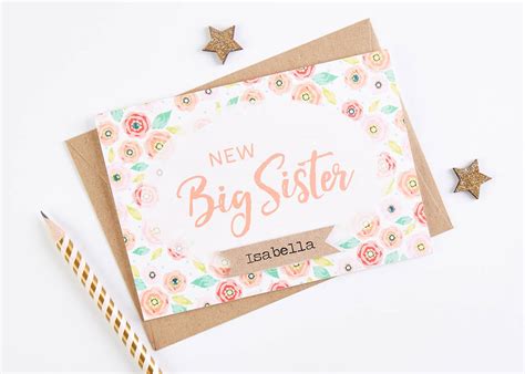 Check spelling or type a new query. new big sister card personalised by norma&dorothy | notonthehighstreet.com