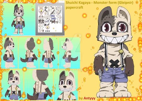Shuichi Kagaya Gleipnir Papercraft By Antyyy On DeviantArt Furry