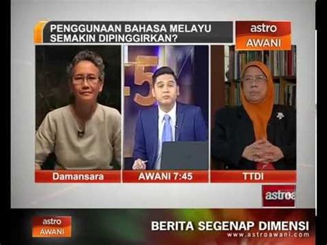 Jadi melayu bukan makna tak perlu belajar bahasa melayu. Penggunaan Bahasa Melayu semakin dipinggirkan? - YouTube