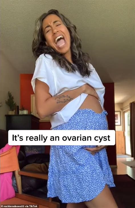 Woman Reveals Ovarian Cyst Has Made Her Look Nine Months Pregnant Express Digest