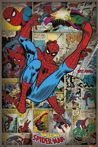 Marvel Comics Spider Man Retro Poster Classic Poster Collector