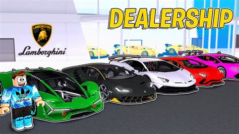 I Made A Lamborghini Dealership In Roblox Car Dealership Tycoon Youtube